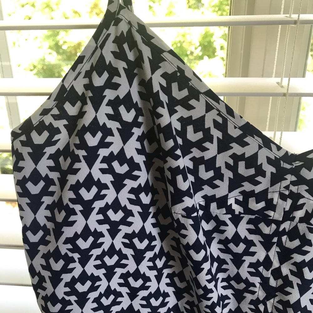 J. Crew Factory Cami Dress - Blue/White Pattern - Picture 3 of 6